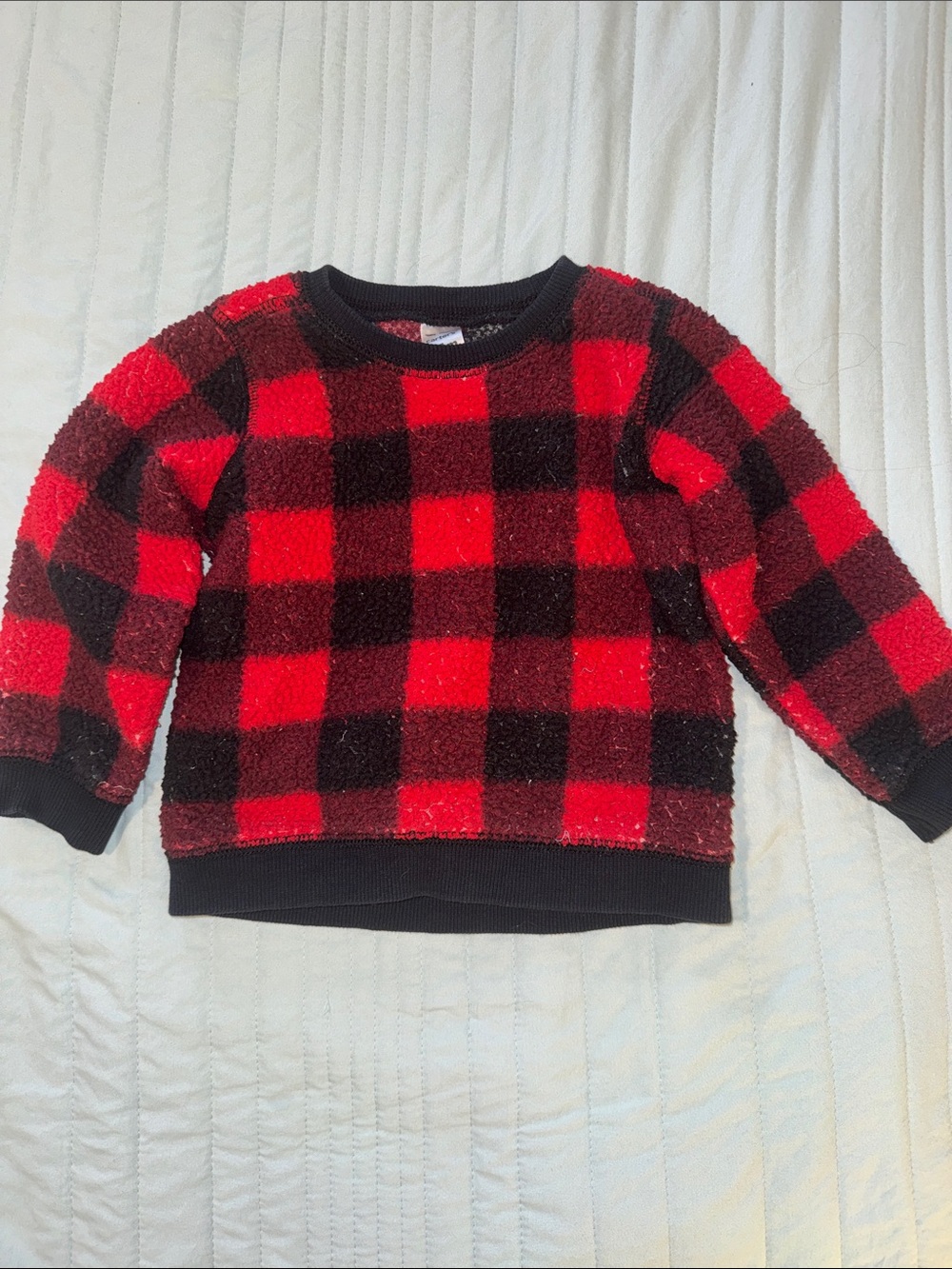 Buffalo Plaid Cozy Sherpa Sweatshirt